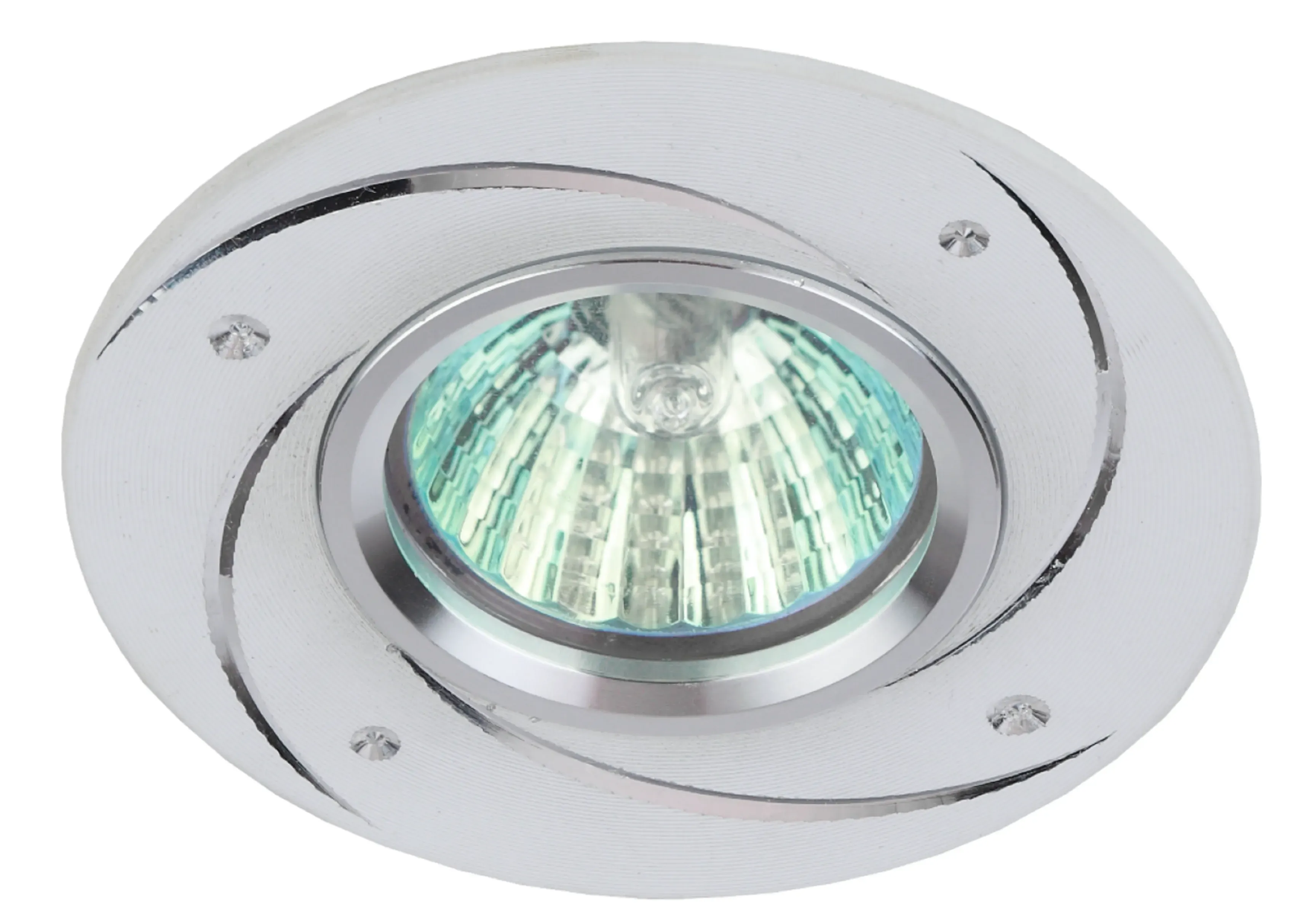 Светильник литой ''алюминевый'' MR16,12V/220V, 50 W белый ЭРА Б0049561