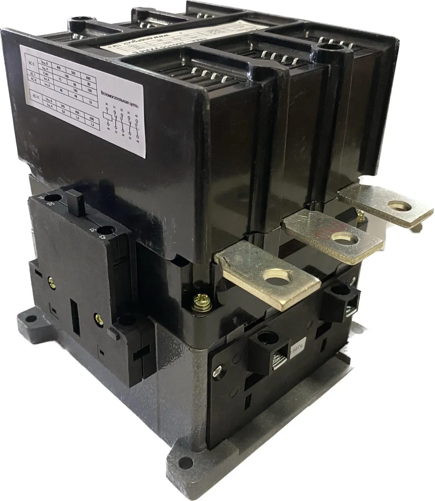 Пускатель электромагнитный ПМ12-160150 УХЛ4 В 110В/50Гц 2з+2р 160А, без реле, IP20  (ЭТК) ЭТК 00000000657