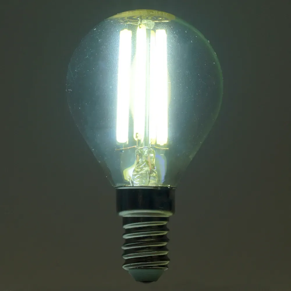 Лампа светодиодная LED 8вт Е14 дневной шар FILAMENT Feron.PRO