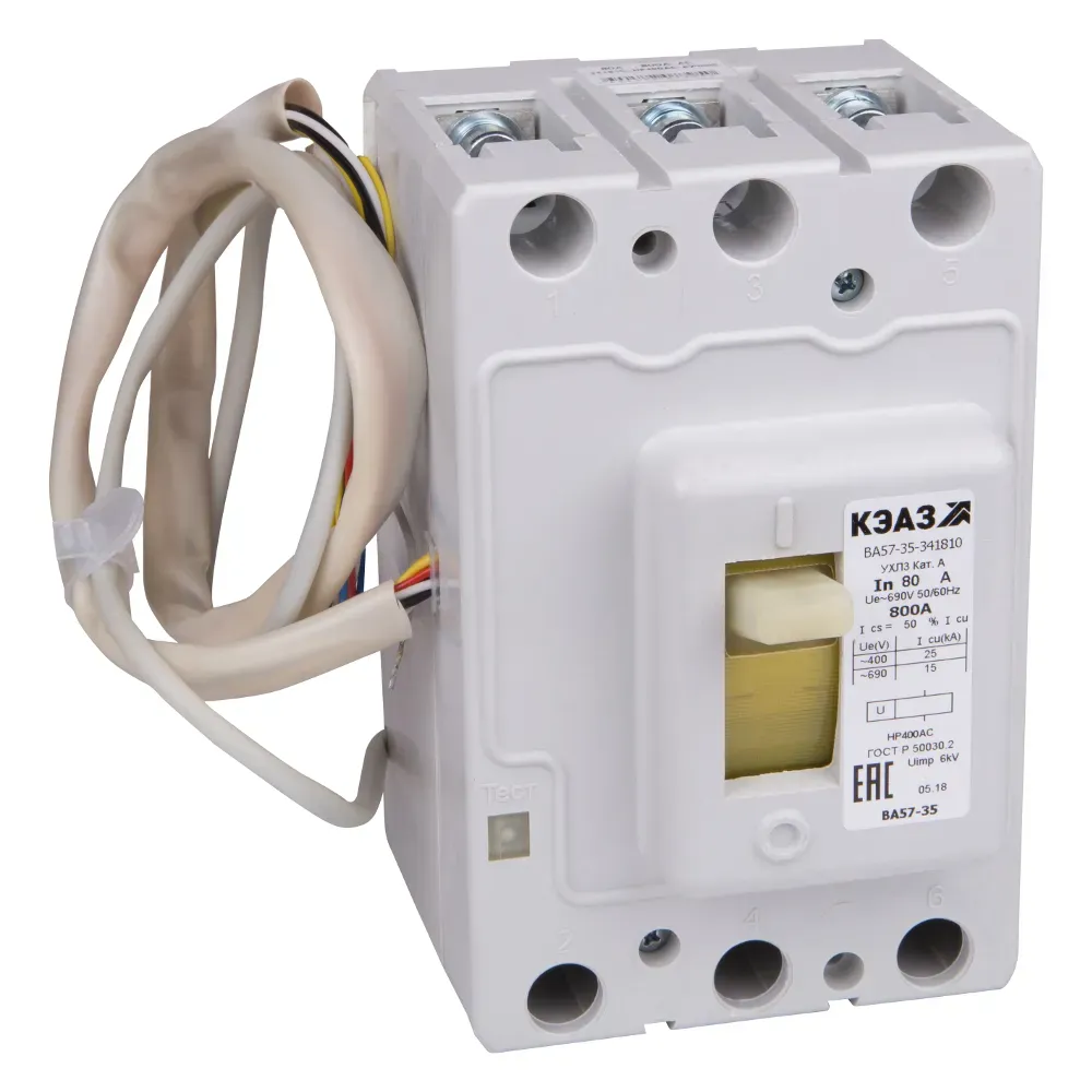 Выключатель автоматический ва57-35-334710-250а-1250-690ac-нр24dc-ухл3- КЭАЗ 292478