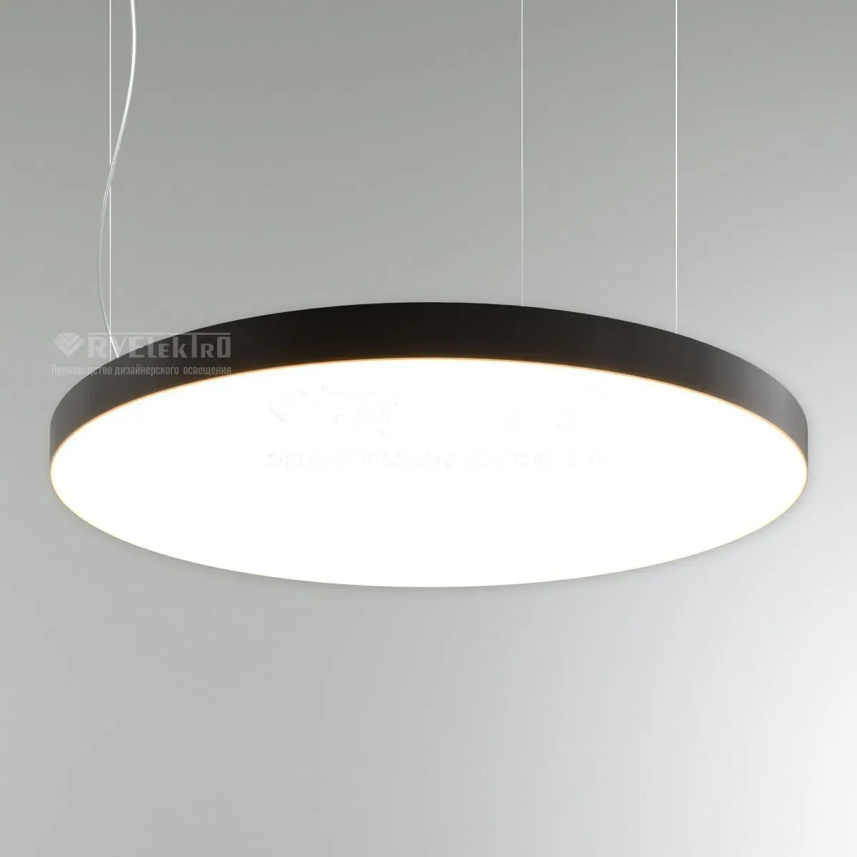Светильник светодиодный RVE-LBX-RING-SLIM-400-P (Круг тонкий 400х400х50мм 38Вт Подвесной 4000К Белый) RVElektro RVE00000717