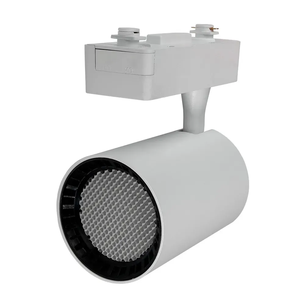 Светильник трековый однофазный ДПО LED-25 Вт 2160 Лм 3000К IP40 белый с белой решеткой 24° 180–250В Jazzway JazzWay 5035232