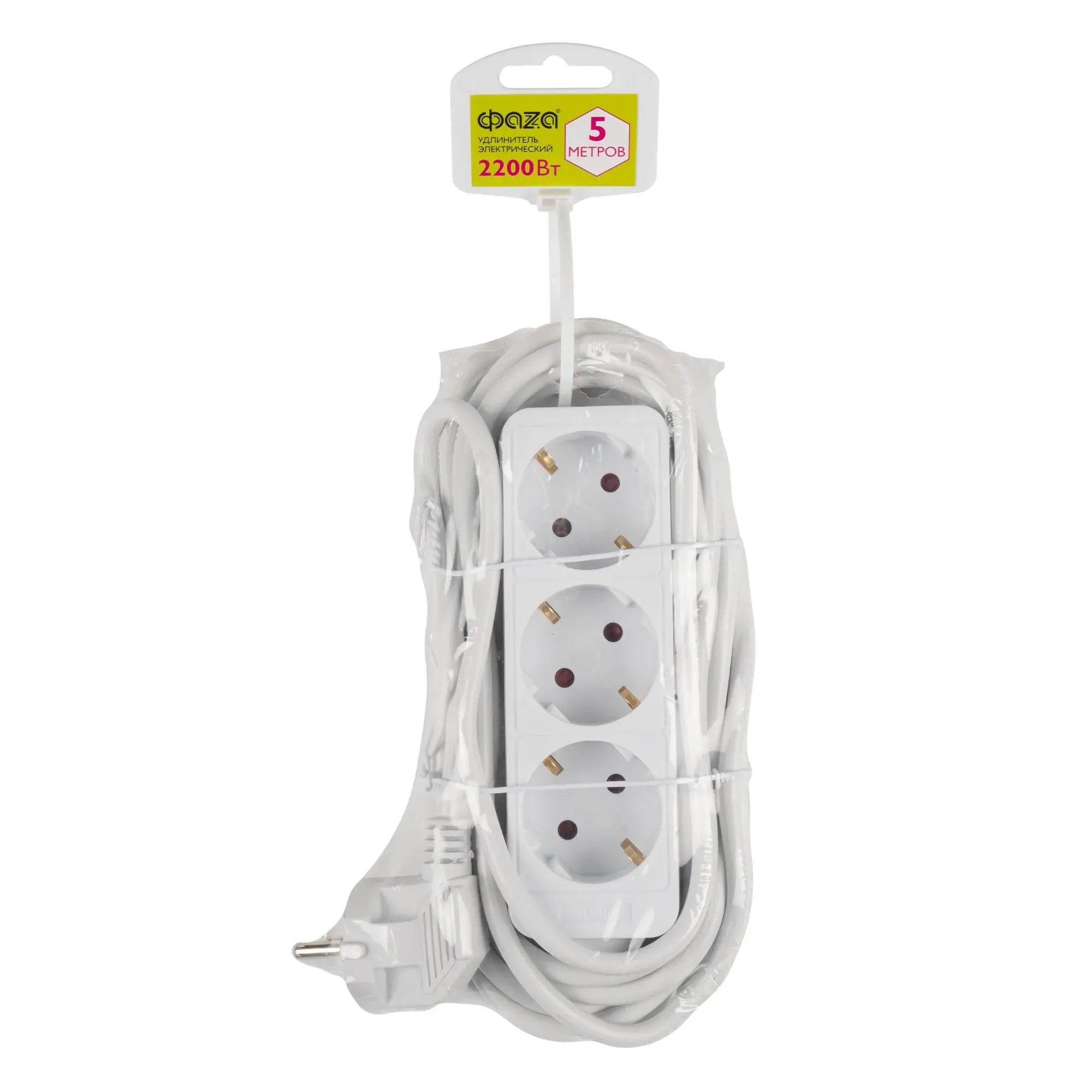 Удлинитель бытовой ФАZА FEG-03-500 (3 х 5,0) с заземлением Jazzway 5052871