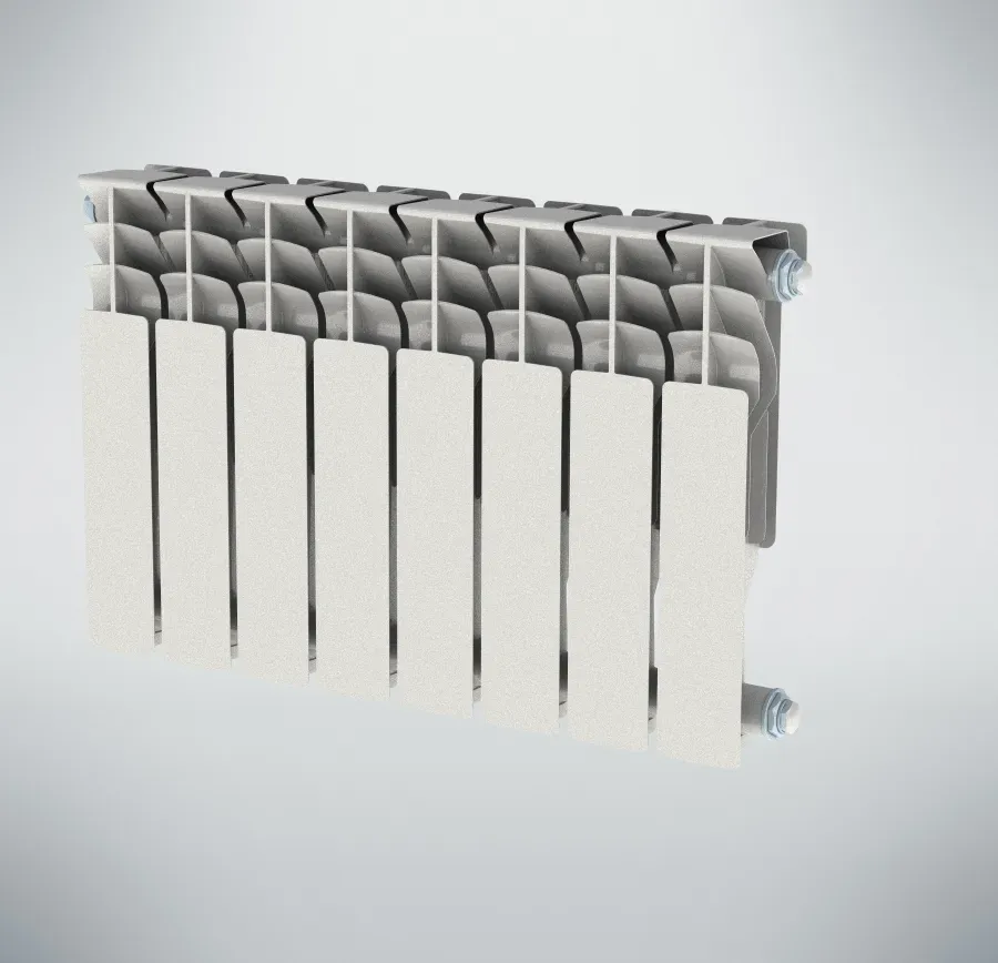 Радиатор алюминиевый секционный 500/100/6 боковое подключение НРЗ БП-00014242