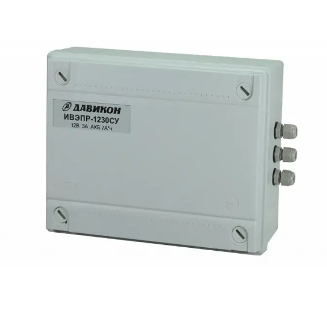 Источник вторичного электропитания резервированный 12В 3А Давикон ИВЭПР-1230СУ