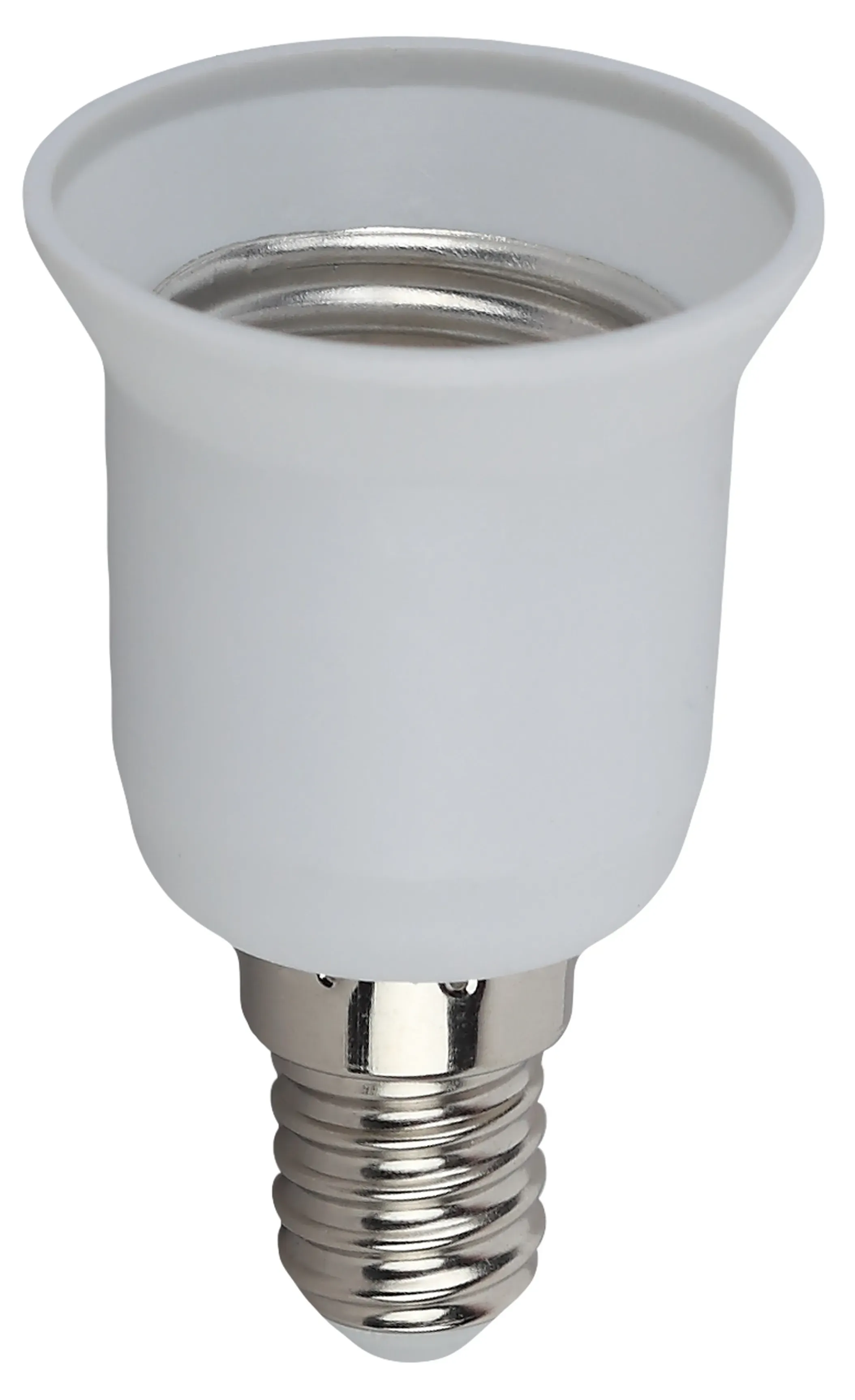 Переходник E14-E27, пластик, белый (50/400/9600) ЭРА Б0043743