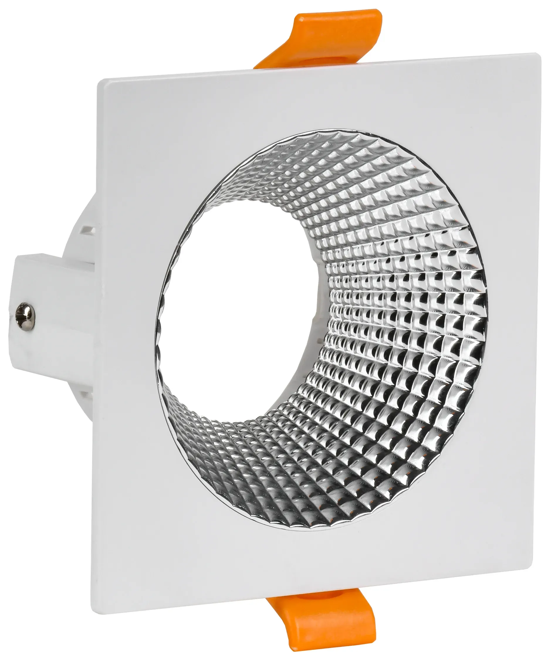 LIGHTING Светильник 4110 встраиваемый поворотный под лампу GU10 белый/хром пластик IEK IEK LT-UVB0-4110-GU10-1-K23