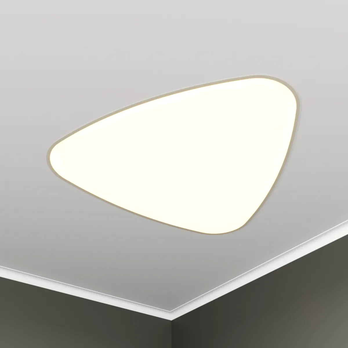 Светильник светодиодный RVE-LBX-LITUS-1030-V (Треугольник Рело закругл. 1030х980х120мм 74Вт встраиваемый 4000K Белый) RVElektro RVE00003010