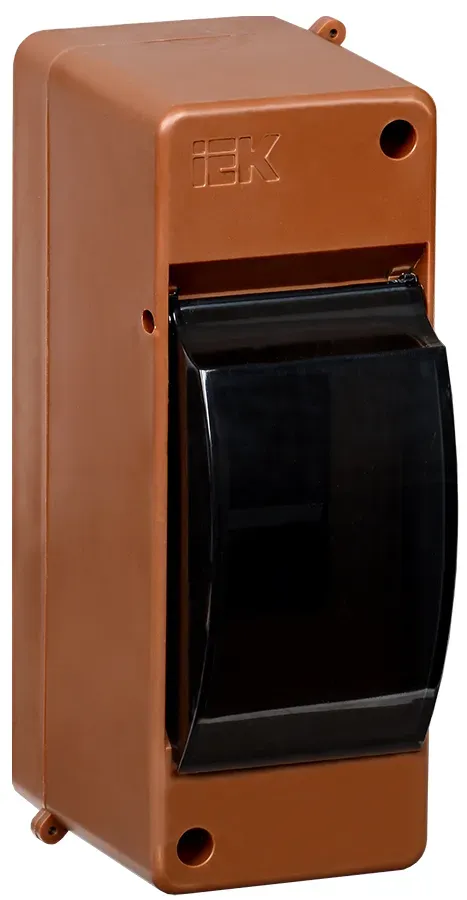 Бокс с прозрачной крышкой кмпн 2/2 для 2-х автоматических выключателей (дуб) IEK MKP42-N-02-30-20-D