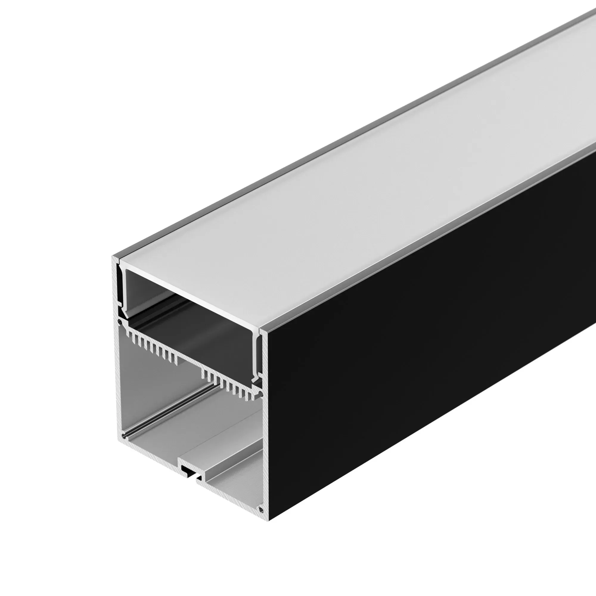 Профиль с экраном SL-LINE-7477-2500 BLACK+OPAL (ARL, Алюминий) Arlight 027991