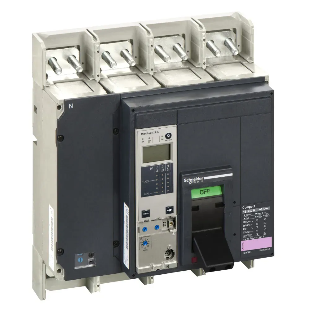 Выключатель NS1250 N 4p + MicroLogic 2.0A в сборе Dekraft 33257