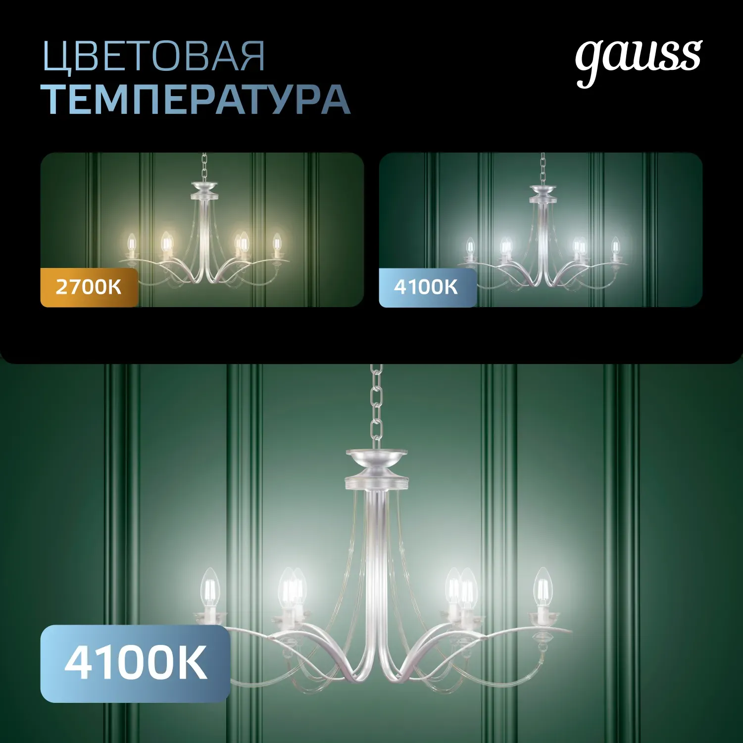 Лампа светодиодная филаментная LED 9 Вт 710 лм 4100К AC150-265В E14 шар P45 нейтральный Black Filament