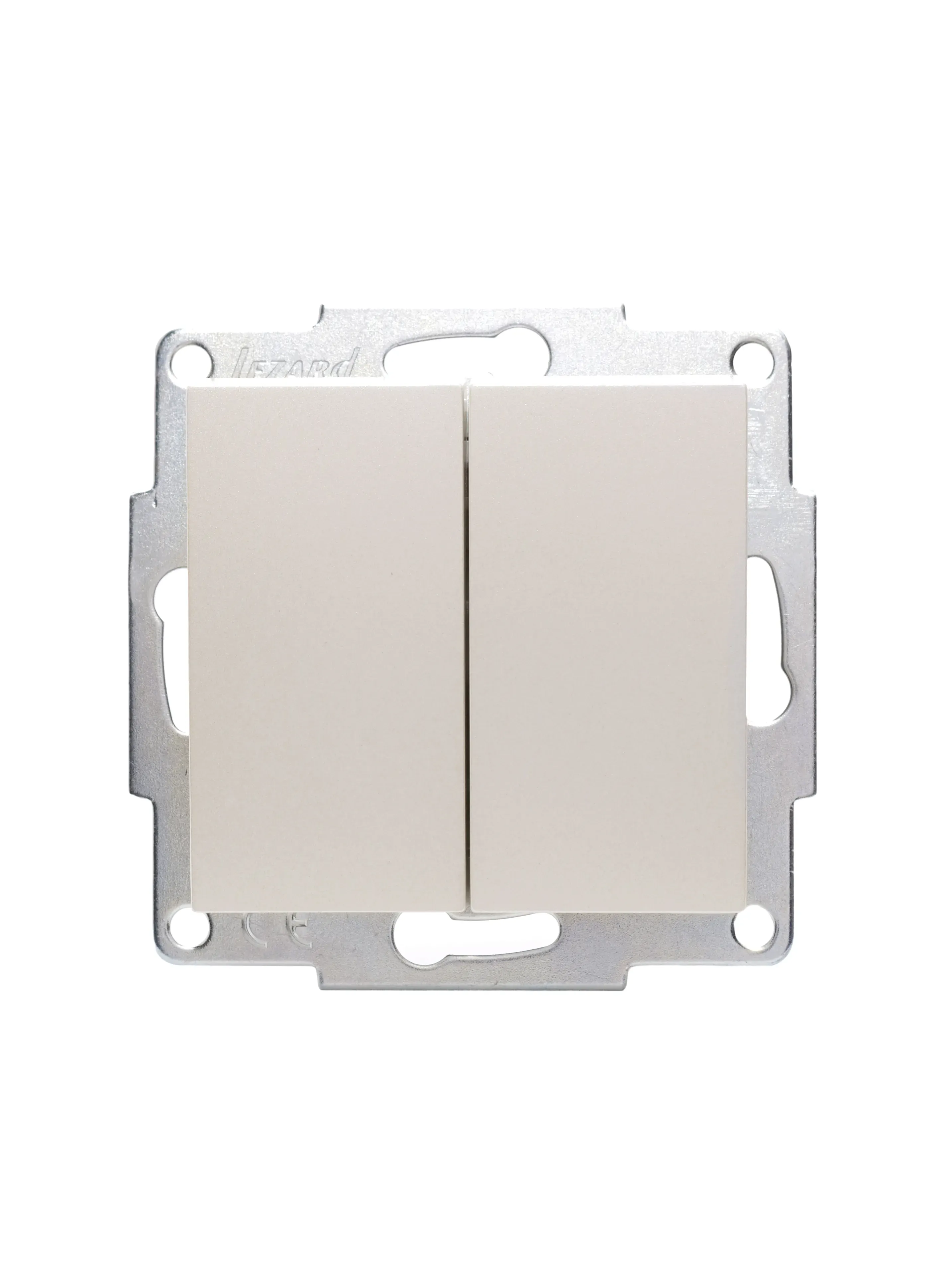 Vesna Выключатель 2-ой жемч. бел. перл. Lezard 742-3088-101