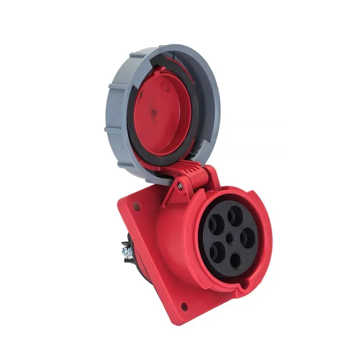 Розетка стационарная внутренняя угловая 4252 3р+ре+n 32а 380в ip67 proxima EKF PS-4252-32-380