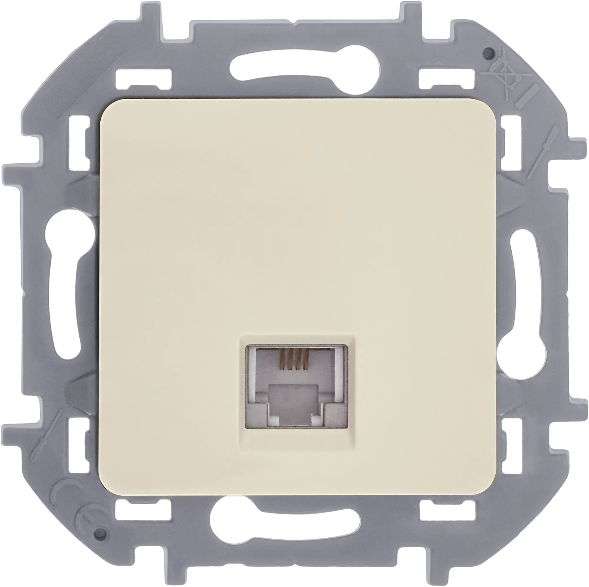 Телефонная розетка RJ11 INSPIRIA слоновая кость