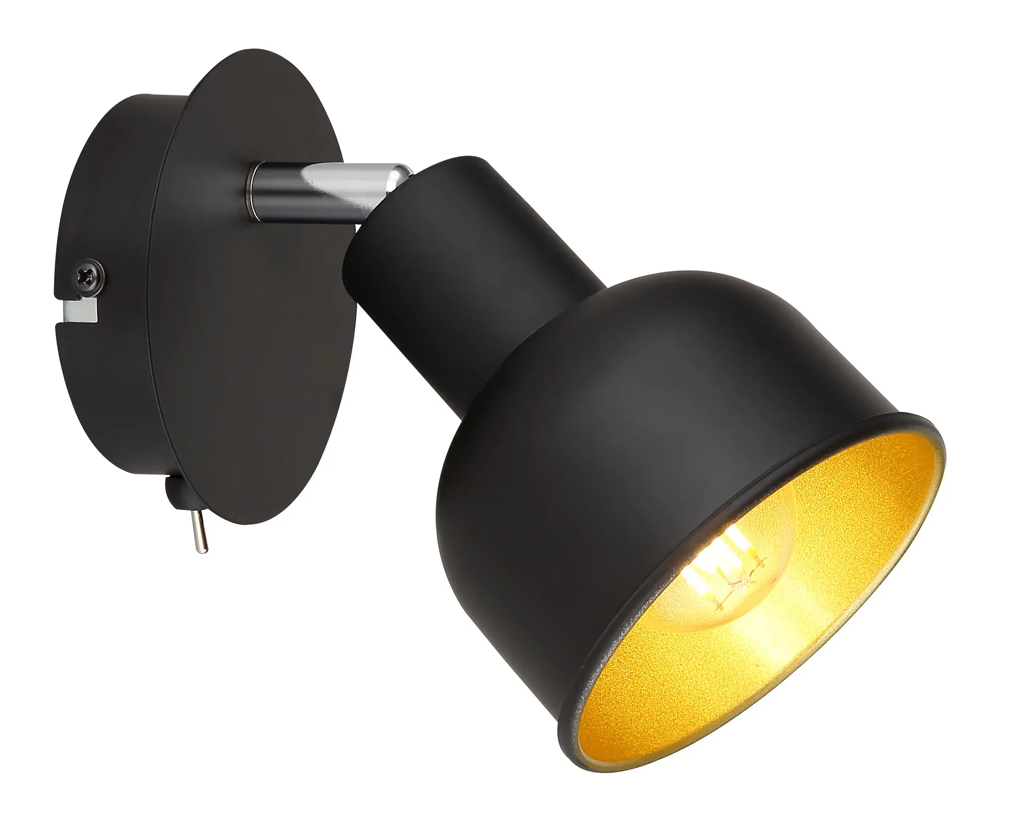 Светильник настенно-потолочный спот Jessica 7050-701 х Е14 40 Вт поворотный с выключателем Rivoli Б0054671