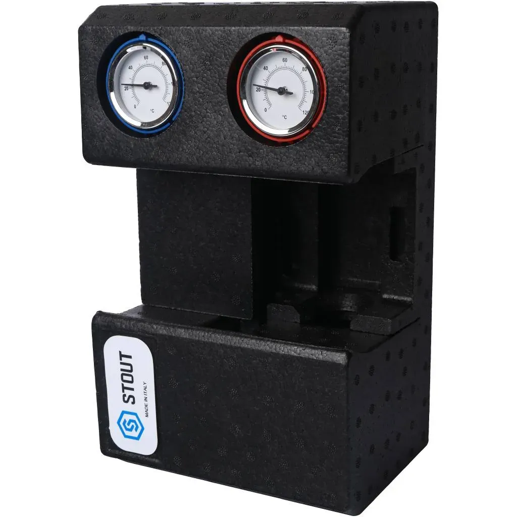 Группа насосная с прямым контуром 3/4' без насоса в теплоизоляции STOUT RG008TI3OAI1EG