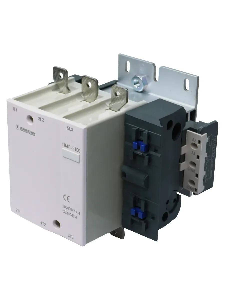 Пускатель электромагнитный ПМЛ-5100 УХЛ4 Б, 220В/50Гц, 1з, 125А, нереверсивный, без реле, IP00 Электротехник ET523186