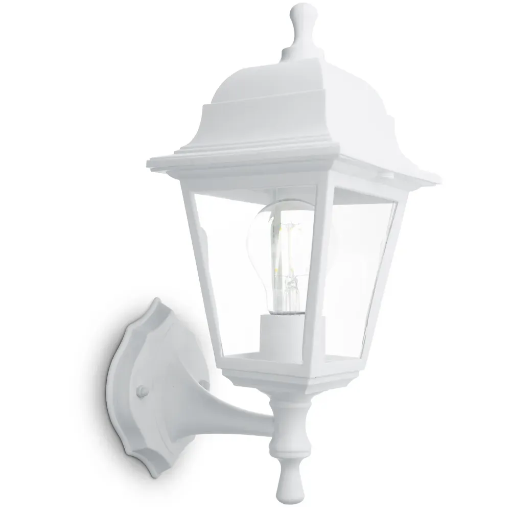 НБУ 04-60-001 60W 230V E27 340*190мм белый,       вверх/вниз, 4-х гранник FERON 32267