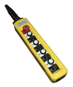 Пост кнопочный ПКТ-88Б У2, IP65, 2 скорости, кнопка Блокировка с фиксацией (красная), вверх, вниз, влево, вправо, вперед, назад, по часовой, против часовой, 16NO Электротехник ET011054