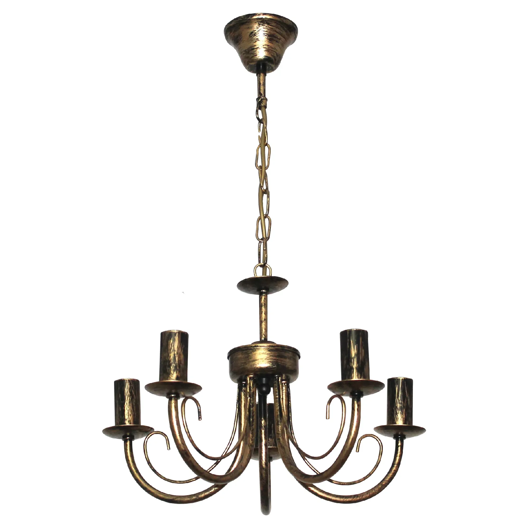 Светильник Рустика 254 черн. мат. зол. НСБ 01-5х60-126 Е14 ИУ ЭЛЕТЕХ 1005404273