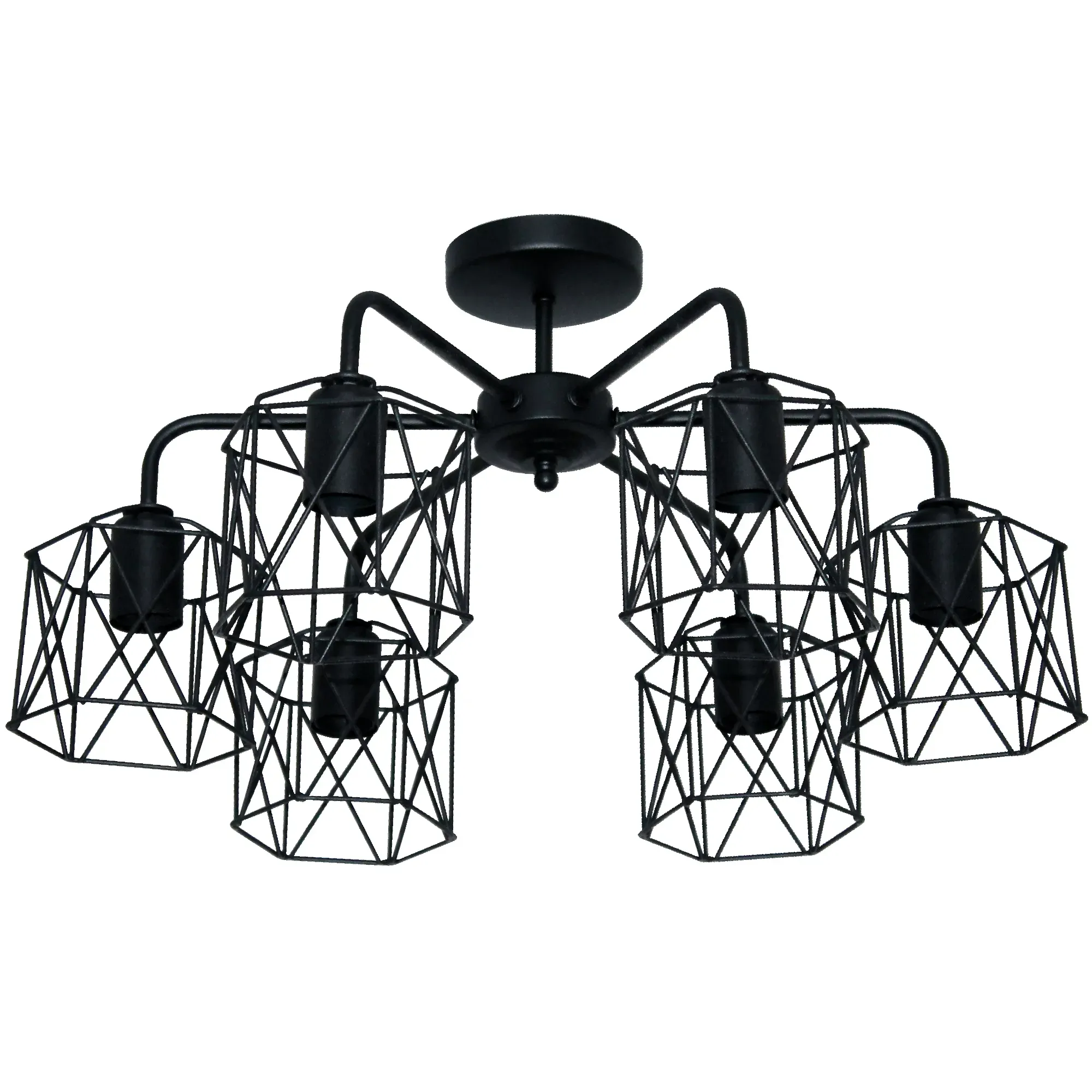 Светильник Стелла 161 черн.муар НПБ 01-6х60-142 Е27 ИУ ЭЛЕТЕХ 1005404668