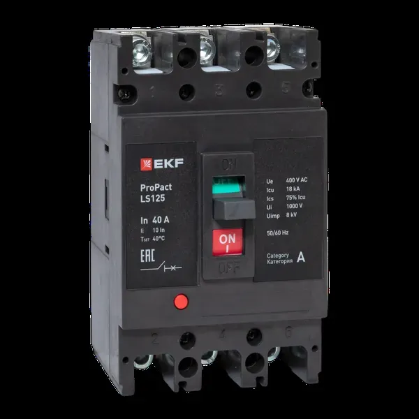 LS125 18кА 3P 40А ProPact EKF EKF mccb-125-18-3-40-ls