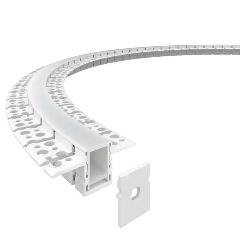 Профиль алюминиевый гибкий для встр. в ГКЛ 2000х20х10мм (60х10мм, 2 вылета x20мм, макс. шир. ленты 15мм) Вартон V4-R0-70.0001.KIT-2010DG