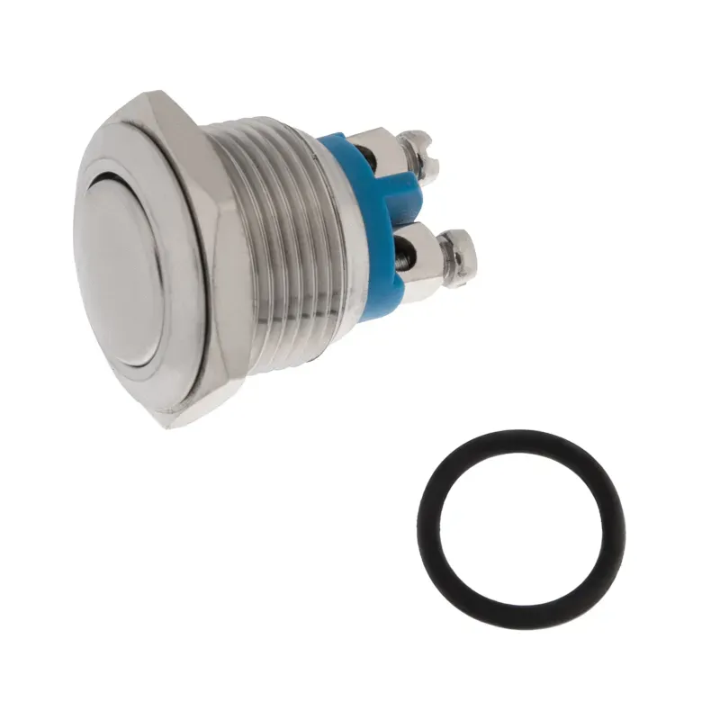 Кнопка антивандальная 16 Б/Фикс (2c винт) (ON)-OFF сфера (A16-A2) (в упак. 1шт.) REXANT 06-0347-A