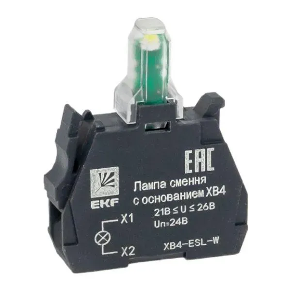 Лампа сменная c основанием XB4 белая 24В PROxima EKF XB4-ESL-W