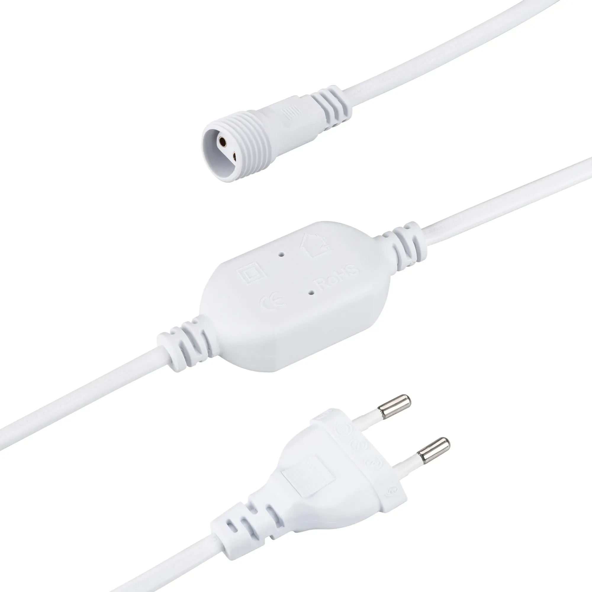 Шнур питания ARD-ICICLE-CLASSIC-1.5M White (230V, 1.6A) (Ardecoled, -) Arlight 042830