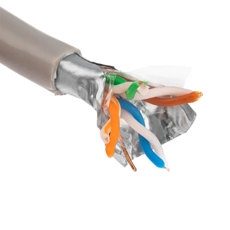 Кабель витая пара F/UTP категория 5 PVC 4PR 24AWG. внутренний серый 100 м,