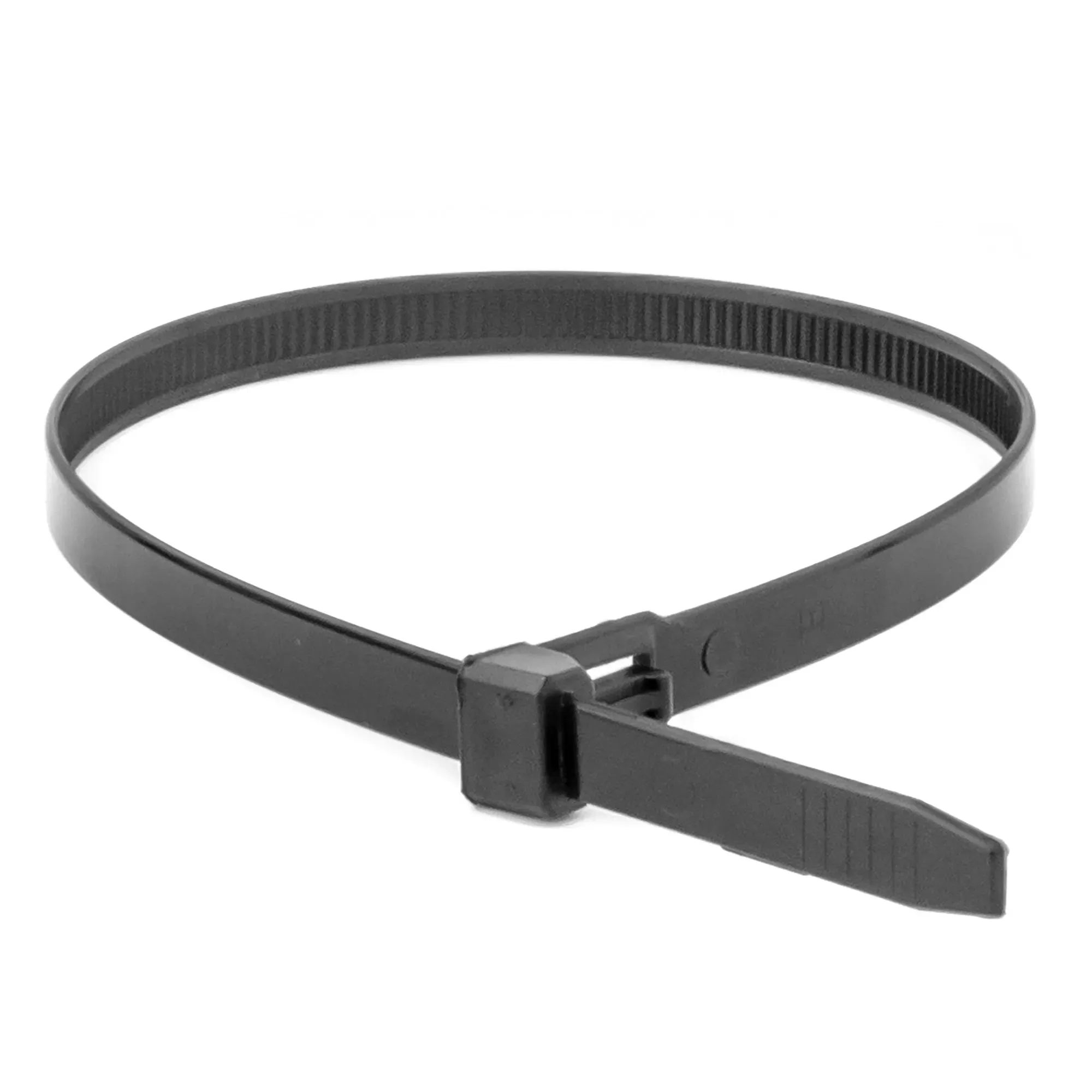 Хомут p6.6 многоразовый, черный 7,6x350 ДКС 25354SR