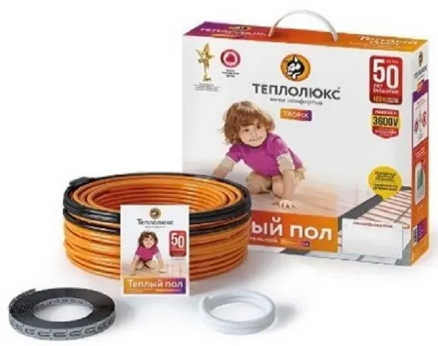 Кабель нагревательный для теплого пола Tropix ТЛБЭ 520 Вт 26 м Теплолюкс 100035718200