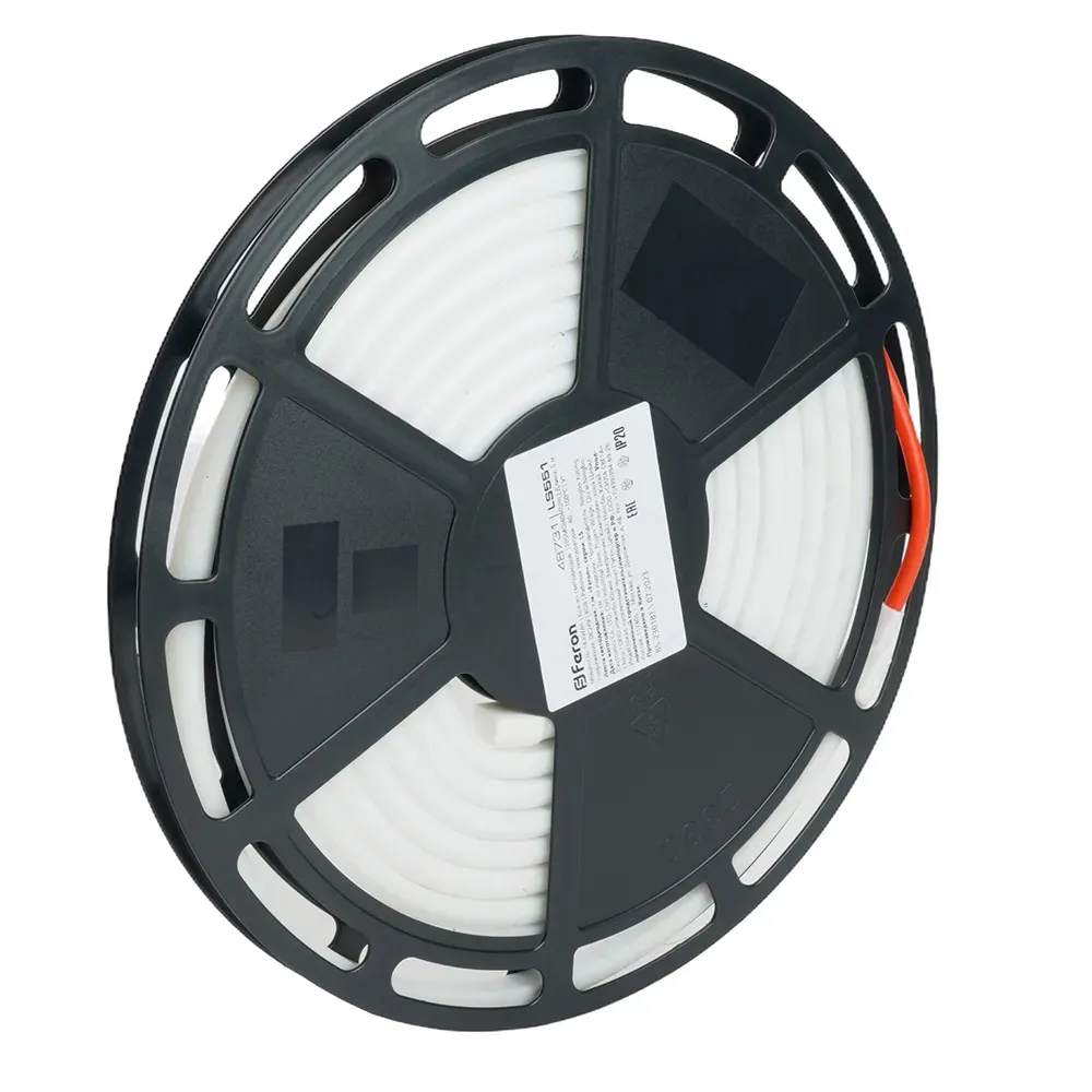 Лента светодиодная неоновая LEDх144/м 5м 14.4w/m 24в IP68 RGB