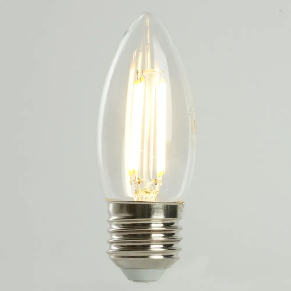 Лампа светодиодная LED 6вт Е27 теплый свеча FILAMENT Feron.PRO