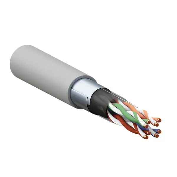 Витая пара TERACOM CS Cat.5E F/UTP 4 пары solid   24AWG оболочка нг(А)-LSLTx цвет серый (упак. 305м)