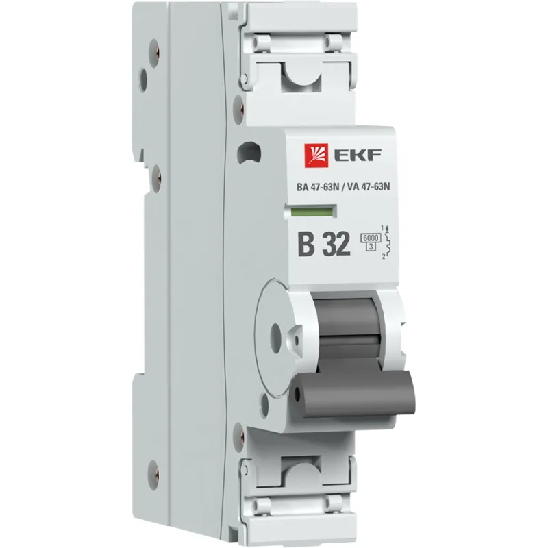 Автоматический выключатель 1p 32а (b) 4,5ka ва 47-63n ekf proxima EKF M634132B