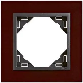 Efapel 90910 TBS Одиночная рамка, темно красный/серый Efapel 90910 TBS