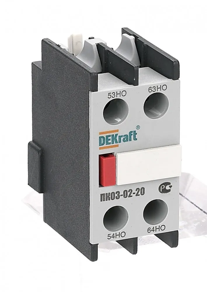 Приставка контактная ПК-03 2НО лицевая установка SE (Dekraft) 24101DEK