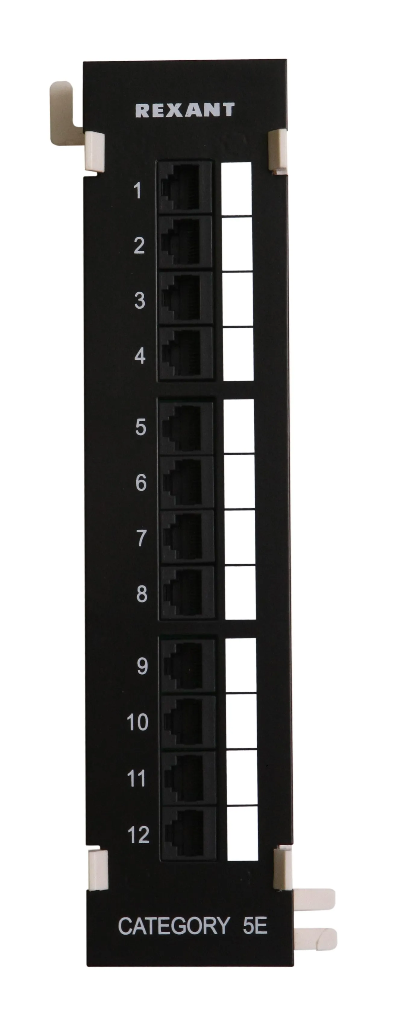 Патч-панель настенная, 12 портов RJ-45, категория 5е,