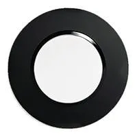 Ecoplast Рамка 1-постовая круглая из натурального темного стекла Vintage Экопласт 889110-1