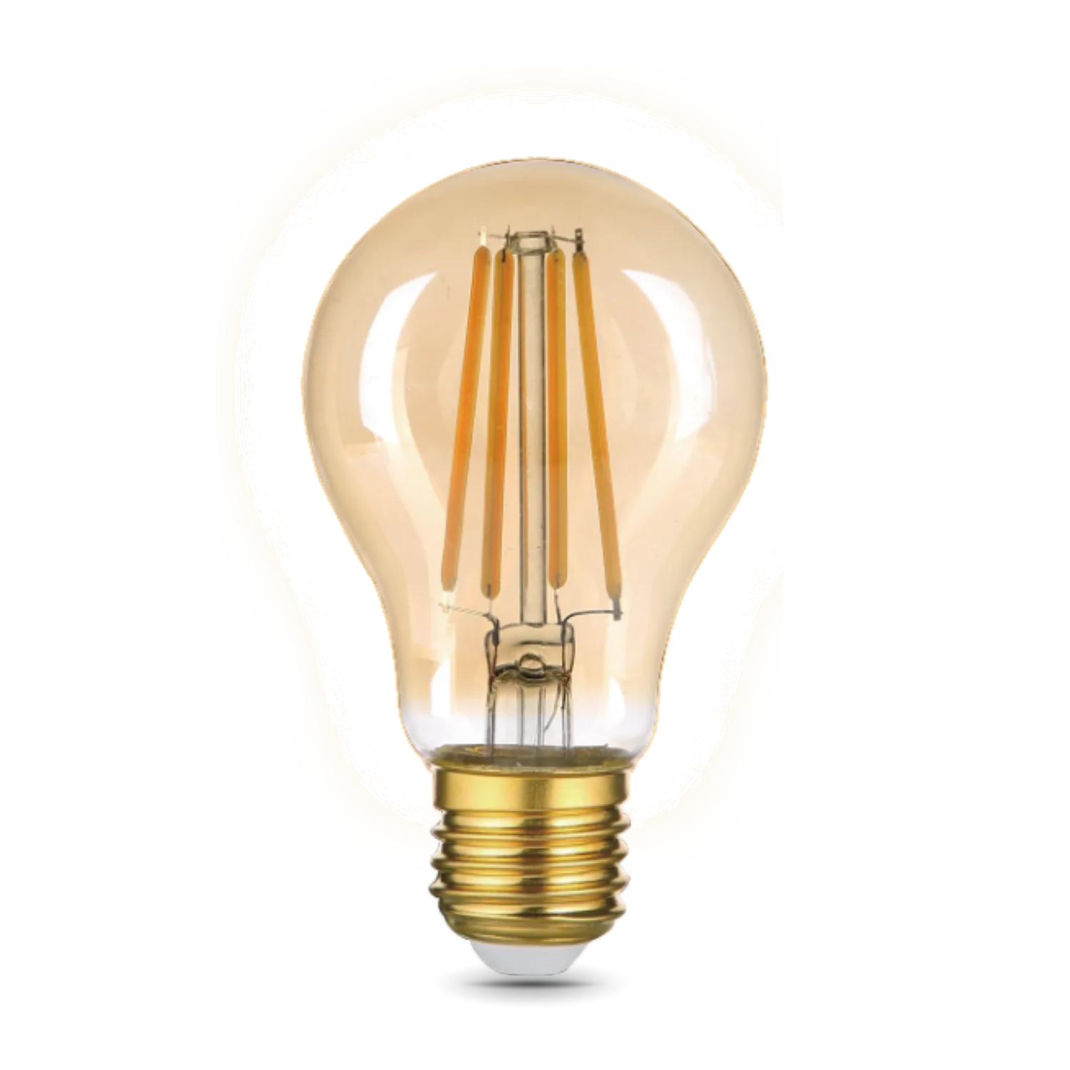 Лампа светодиодная филаментная led 10 вт 820 лм 2400к ac185-265в e27 а60 (груша) теплая золотистая колба black filament gauss GAUSS 102802010