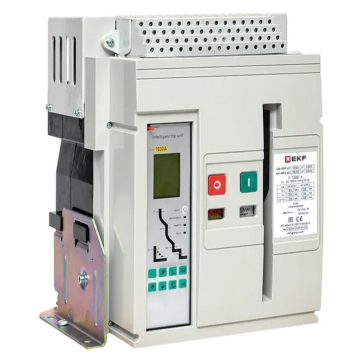 Выключатель автоматический ва-450 1600/800а 3p 65ка стационарный v2 ekf EKF MCCB450-1600-800-V2