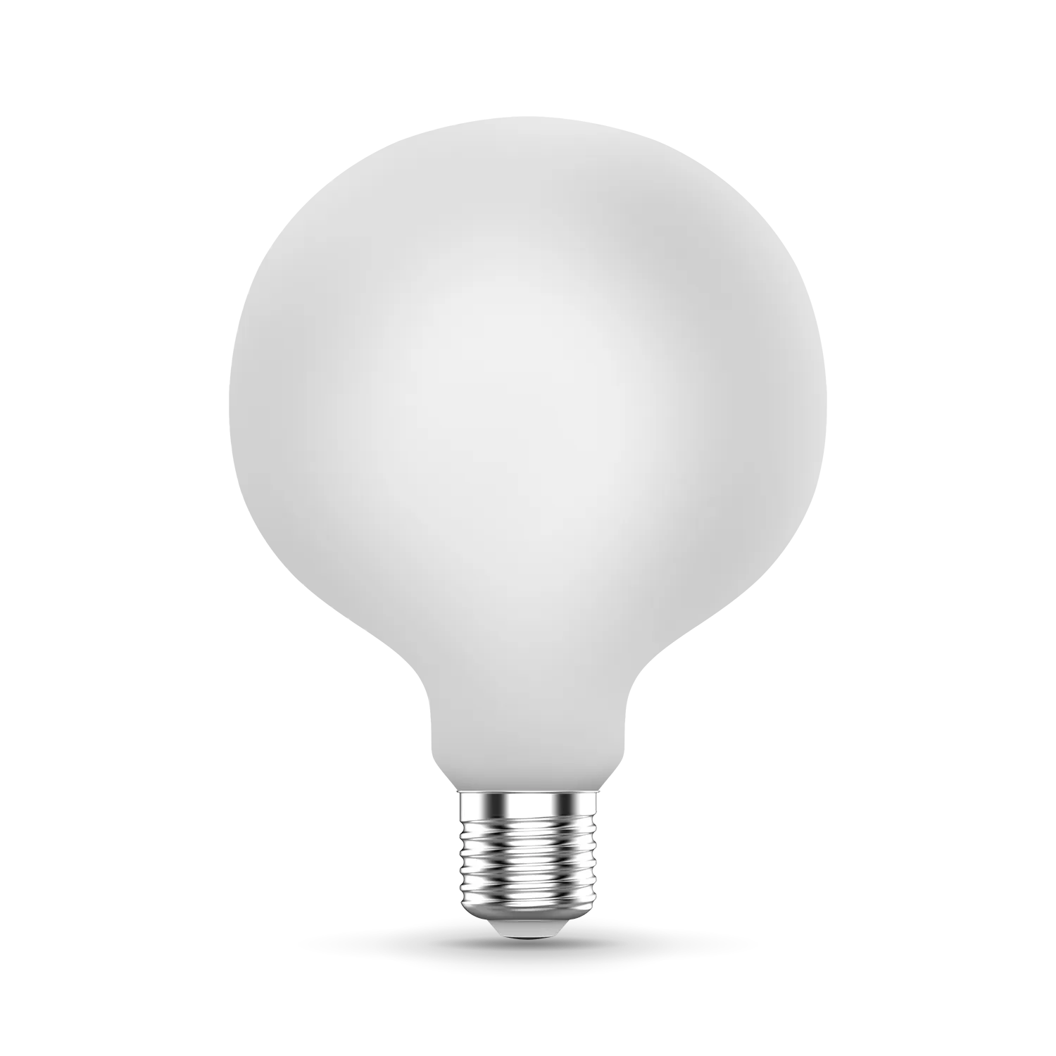 Лампа светодиодная филаментная led 10 вт 1070 лм 3000к ac185-265в e27 шар g125 теплая матовая колба диммируемая black filament GAUSS 187202110-D