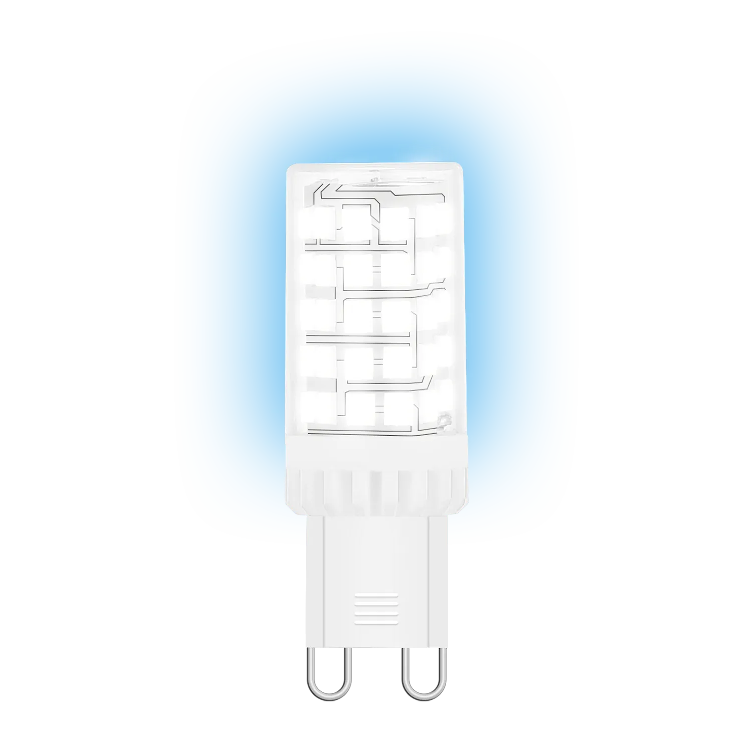 Лампа светодиодная LED 5.5 Вт 560 лм 4100К AC185-265В G9 капсула нейтральный керамическая Black Gauss Gauss 107009206