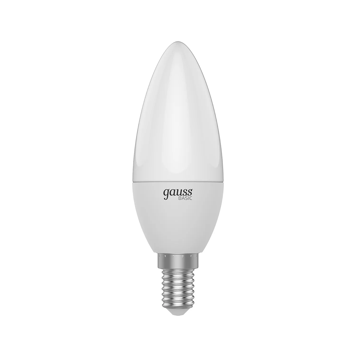 Лампа gauss basic свеча led-5,5w 400lm 3000k e14 (3 лампы в упаковке) led 1/40 GAUSS 1033116K