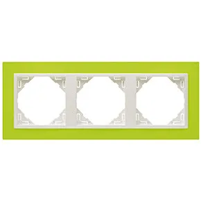 Efapel 90930 TDG 3-х местная рамка, зеленый/лед Efapel 90930 TDG