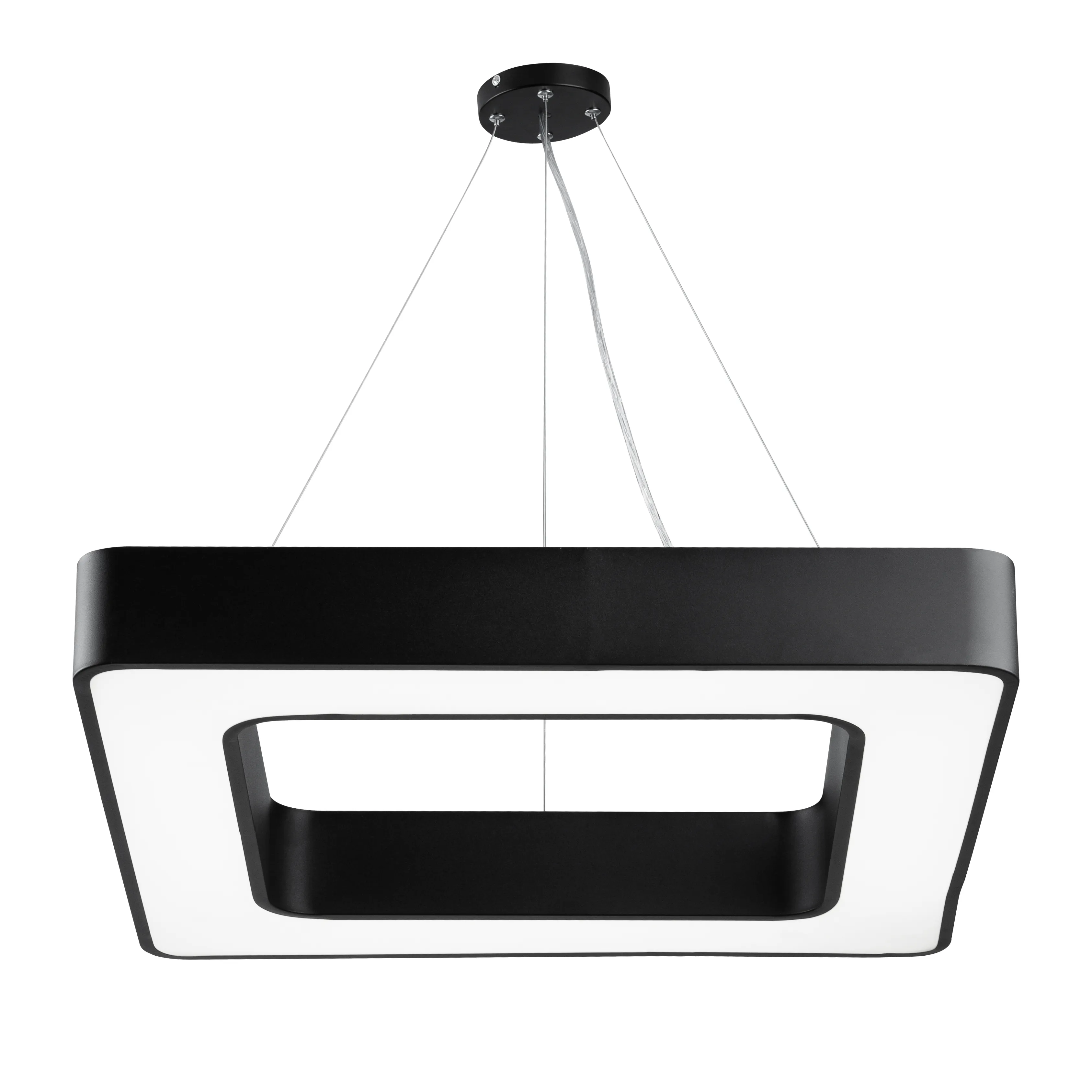 Светильник светодиодный Geometria Quadro SPO-161-B-40K-060 60Вт 4000К 5500Лм IP40 600*600*80 черный подвесной ЭРА Б0050583