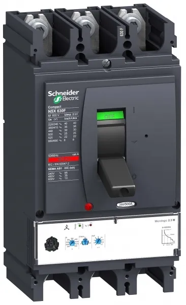 Выключатель автоматический 3П3Т MIC.2.3M 500A NSX630F SE (Schneider) LV432975